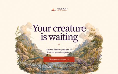 Wild Ways to Wellness — screenshot