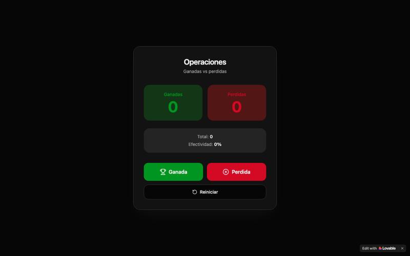 Contador de Operaciones — screenshot