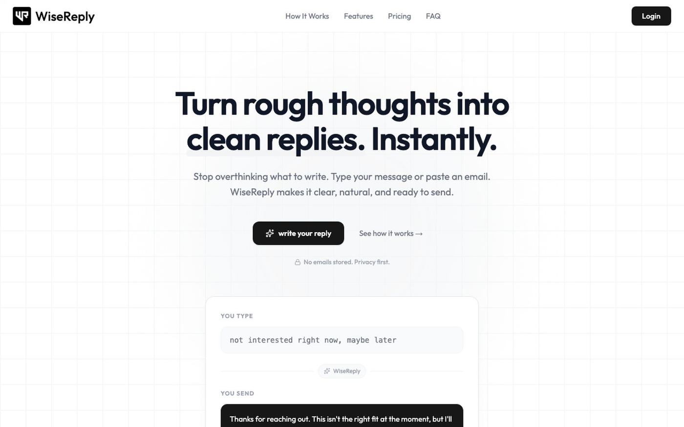 WiseReply – Write better replies faster — screenshot