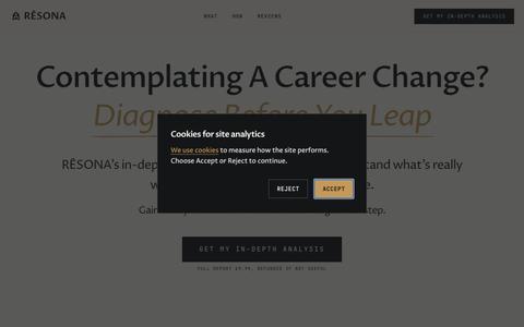 Should I Quit My Job? Career Change Clarity. RĒSONA — screenshot