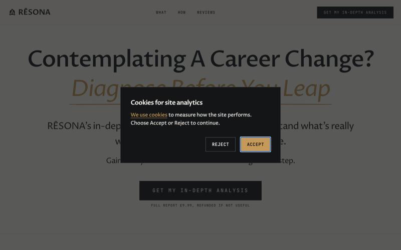 Should I Quit My Job? Career Change Clarity. RĒSONA — screenshot