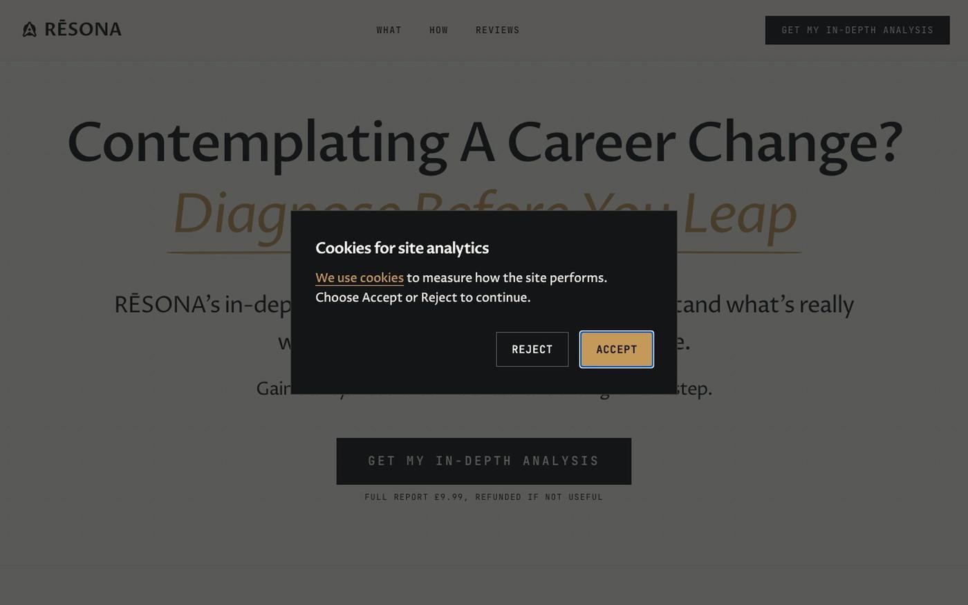 Should I Quit My Job? Career Change Clarity. RĒSONA — screenshot
