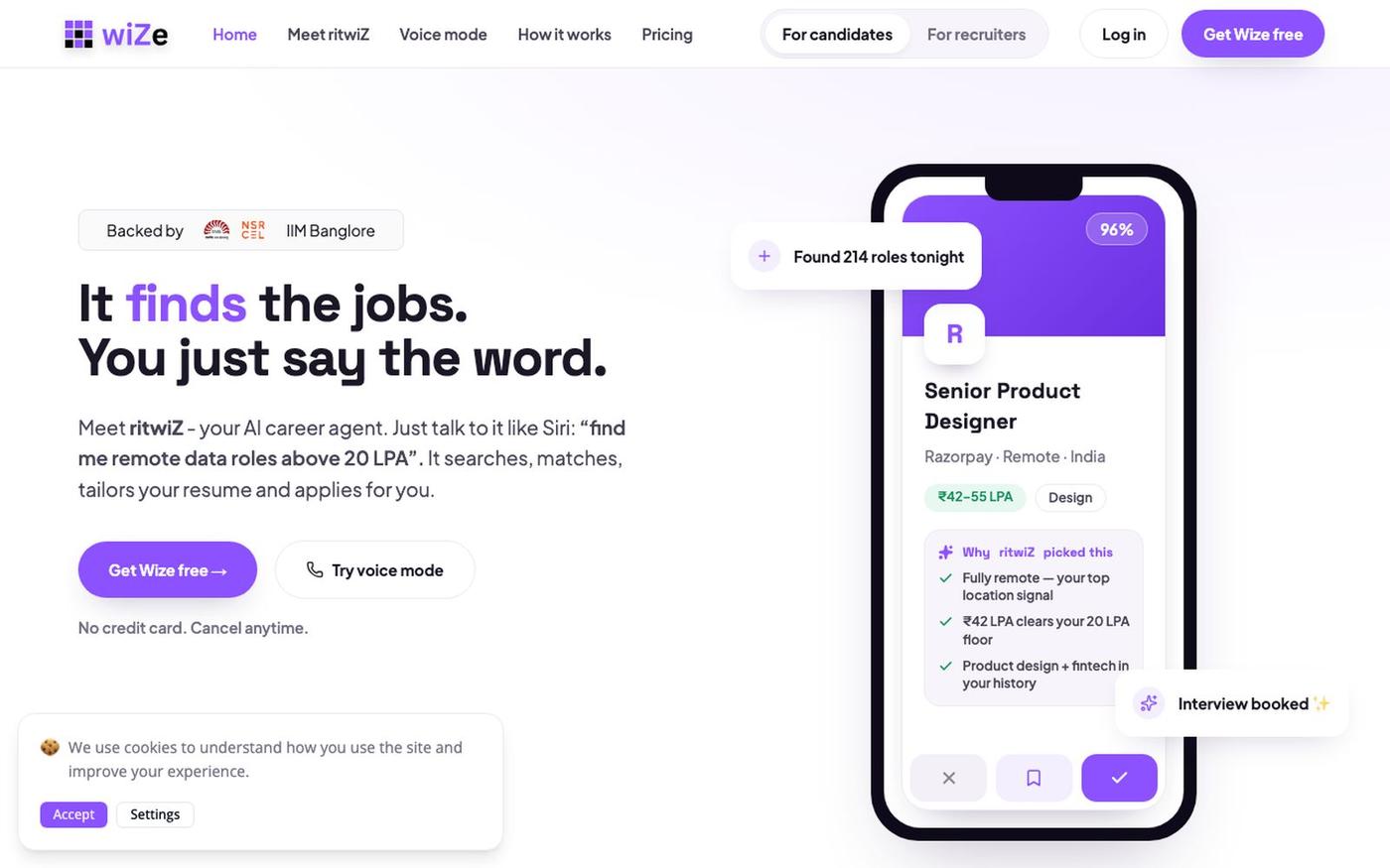 wiZe | Home — screenshot