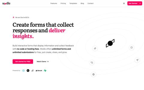 Wodle — Create forms that collect responses and deliver insights — screenshot