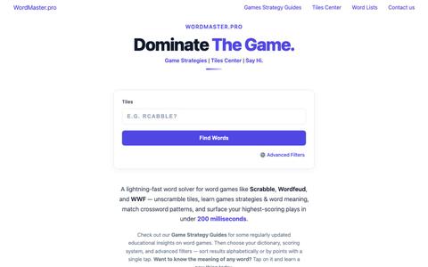 WordMaster.pro — screenshot