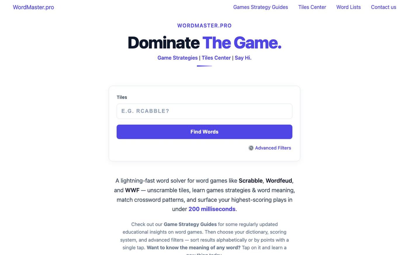 WordMaster.pro — screenshot