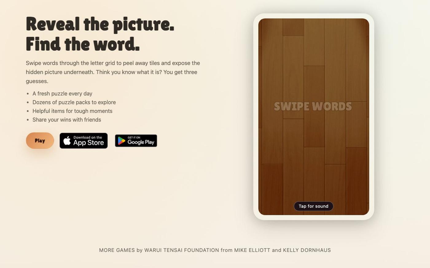 Wordpeek — Reveal the Picture, Find the Word — screenshot