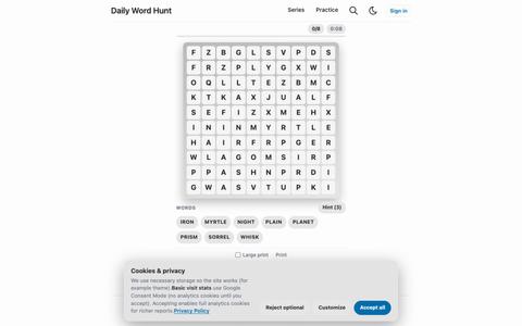 Free Daily Word Search | Daily Word Hunt — screenshot