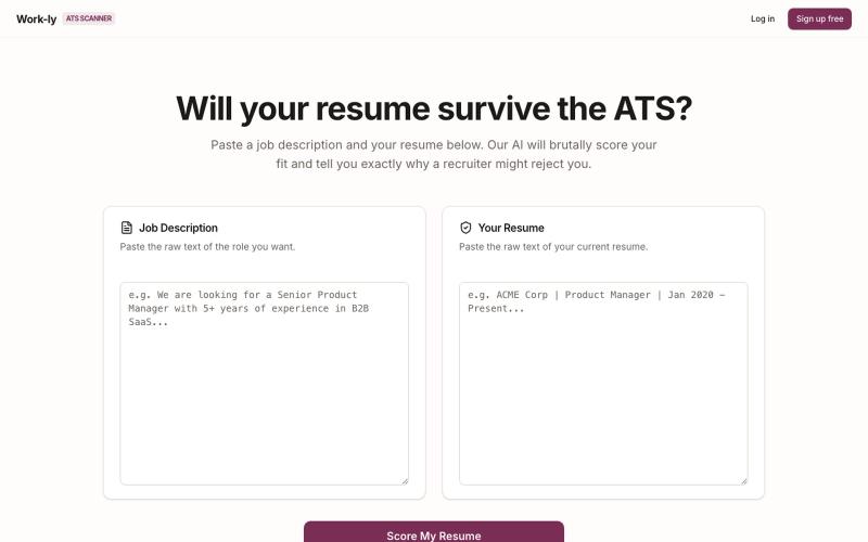 Work-ly — Your ultimate unfair advantage in the job hunt — screenshot