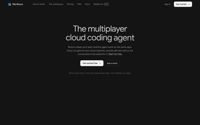 Worklone — screenshot