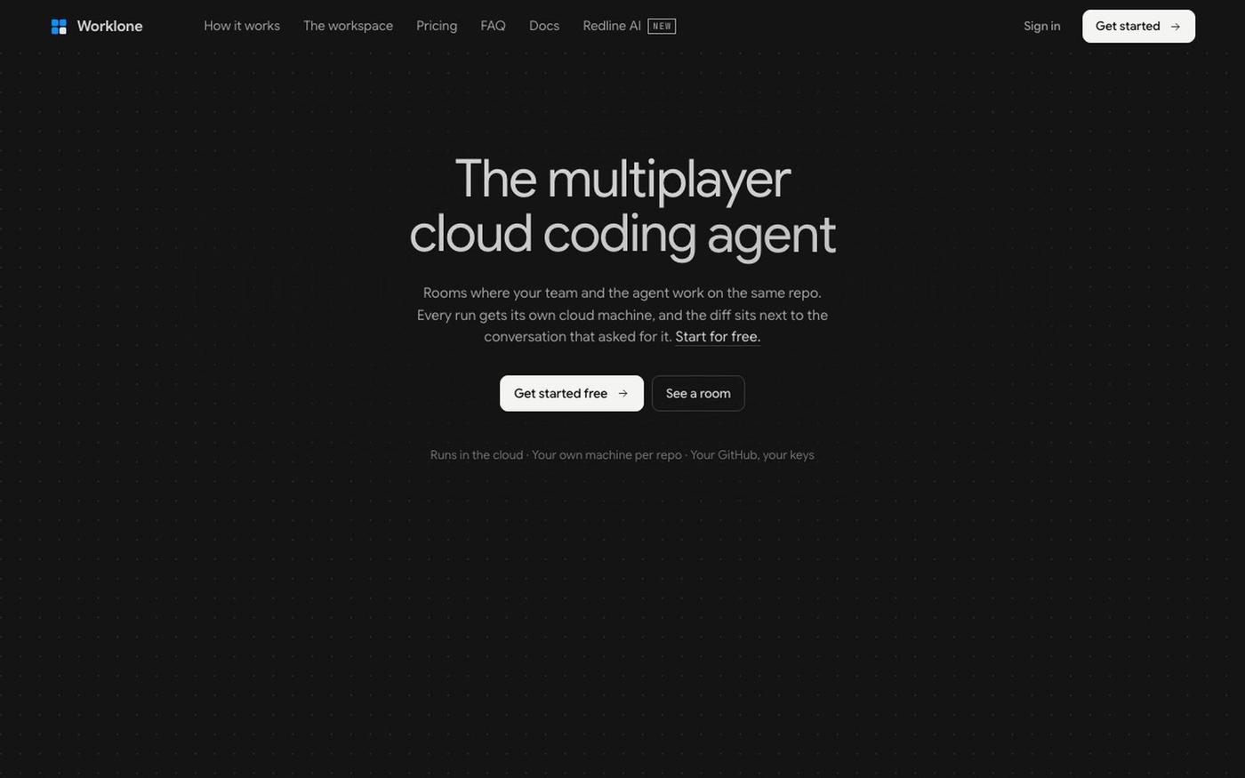 Worklone — screenshot