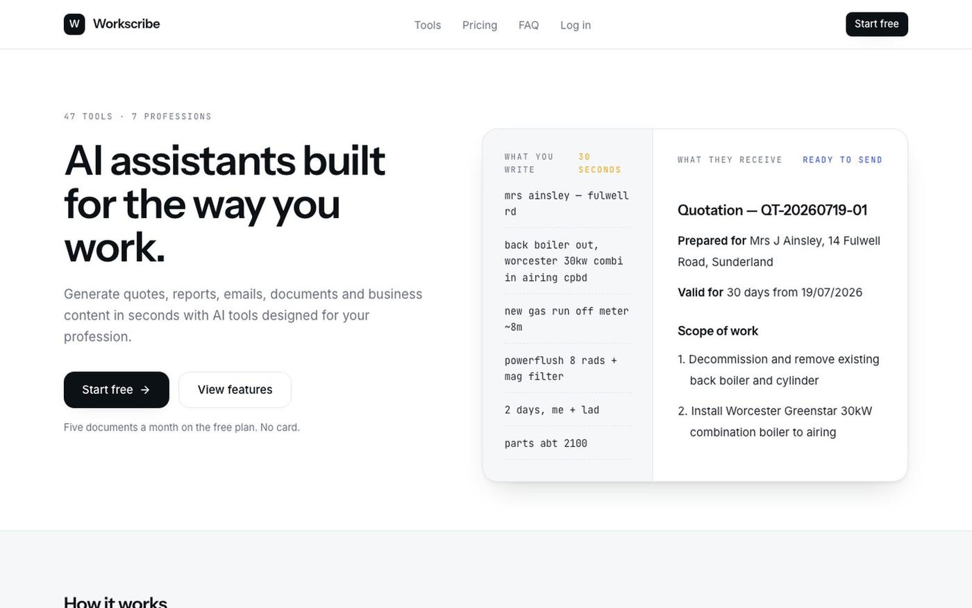 AI assistants built for the way you work — screenshot