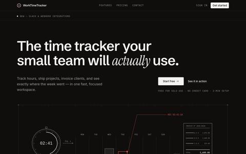 Time tracking that actually works | WorkTimeTracker — screenshot