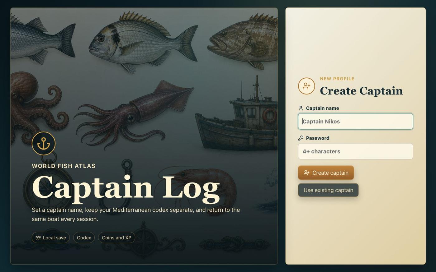 World Fish Atlas · Mediterranean Fisher — screenshot