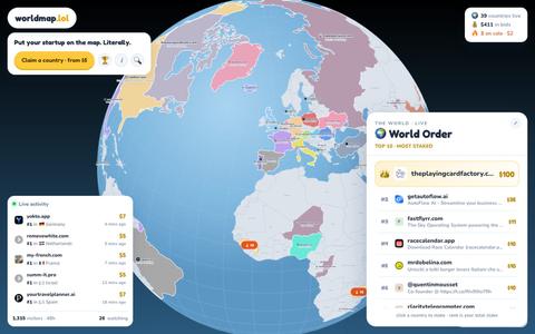 worldmap.lol — own the world map — screenshot