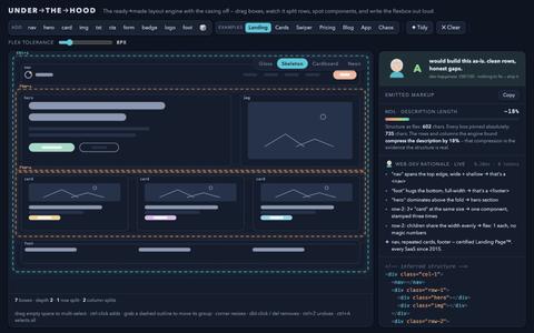 under→the→hood · a ready→made explorer — screenshot