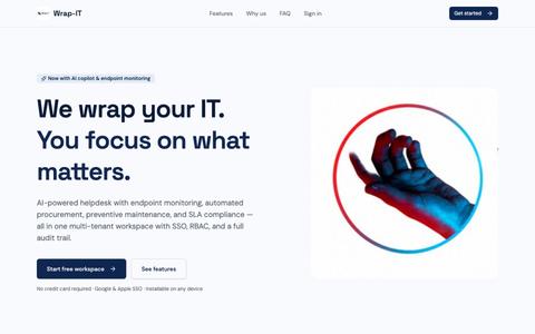 Wrap-IT — AI-powered IT service management — screenshot