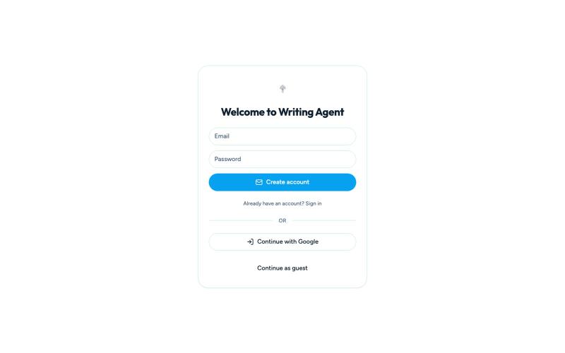Writing Agent – AI Writing Coach & Writing Feedback Platform — screenshot