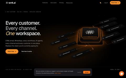 Wrrk — AI-Powered Workspace & CRM for Modern Teams — screenshot
