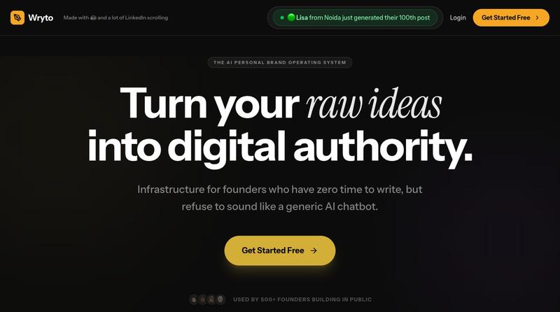Wryto — The AI Creator Operating System — screenshot