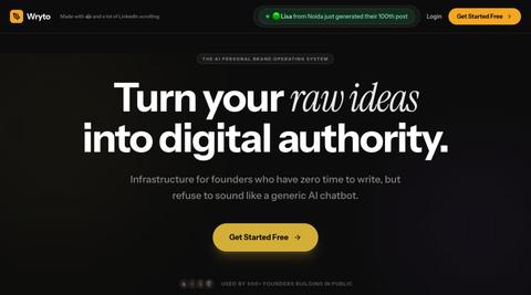 Wryto — The AI Creator Operating System — screenshot