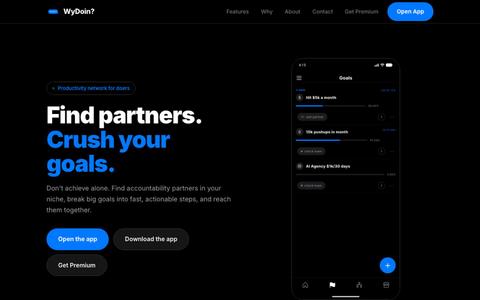 WyDoin? — Find Partners & Crush Your Goals — screenshot