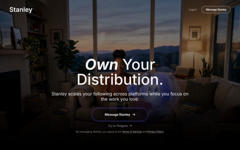 Stanley — Build your audience — screenshot
