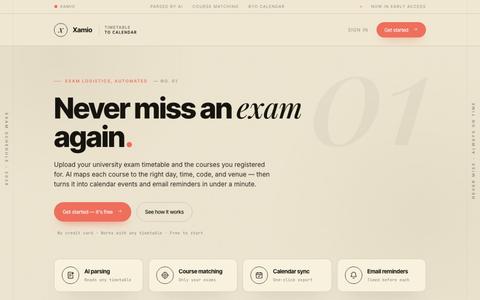 Xamio — screenshot