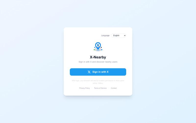 X-Nearby — screenshot