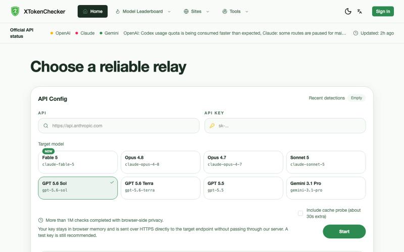 XTokenChecker — screenshot