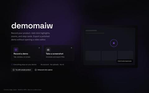 demomaiw — screenshot