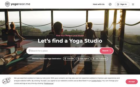 yoganear.me – Find Yoga Studios & Book Classes Near You | yoganear.me — screenshot