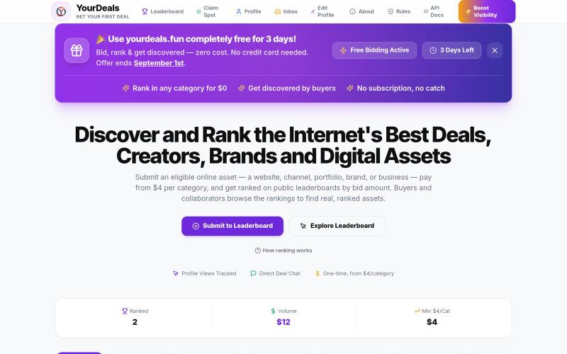 YourDeals — Get Your First Deal Earlier — screenshot