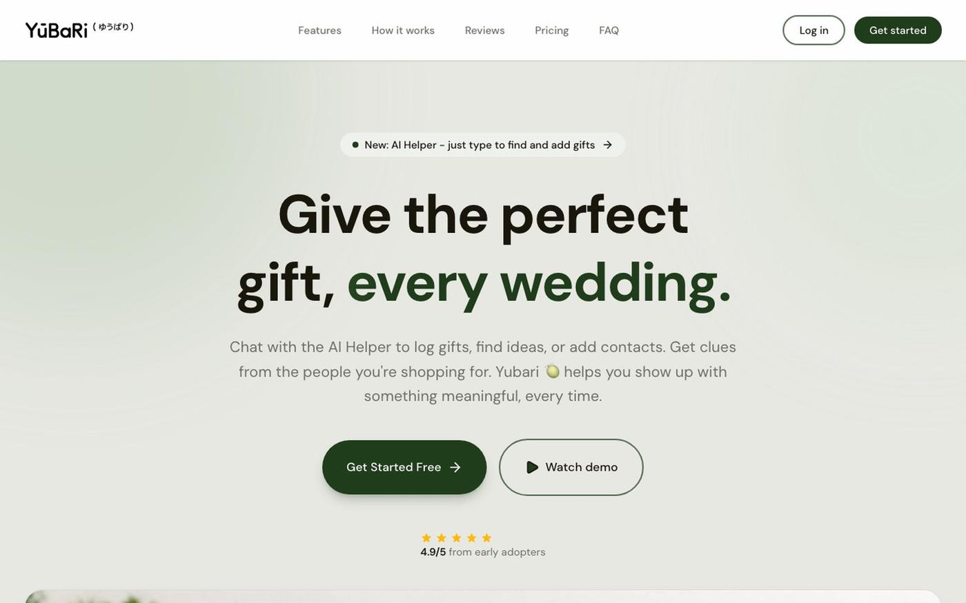 Yubari - Track Your Gifts — screenshot