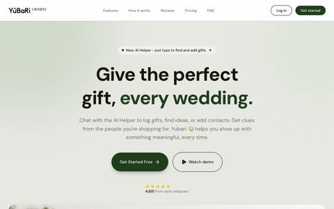Yubari - Track Your Gifts — screenshot
