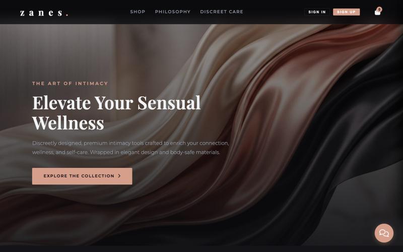 Zanes | Luxury Wellness & Harmony — screenshot