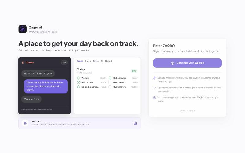 ZAQRO AI — screenshot