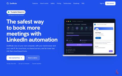 ZenMode - The Safest Way to Automate LinkedIn — screenshot