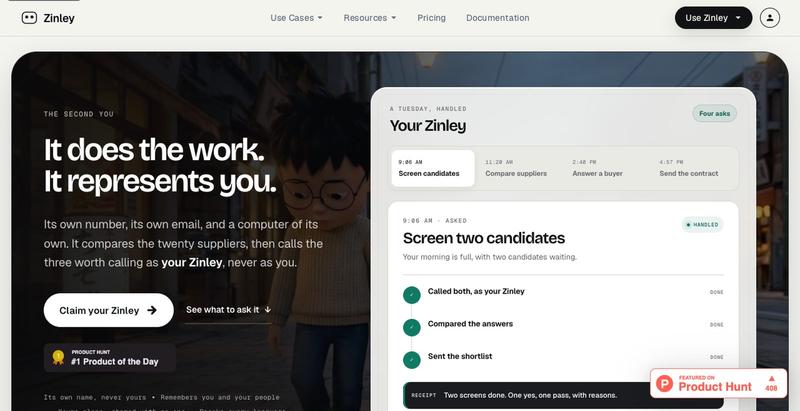 Zinley | Your Personal Extension — screenshot