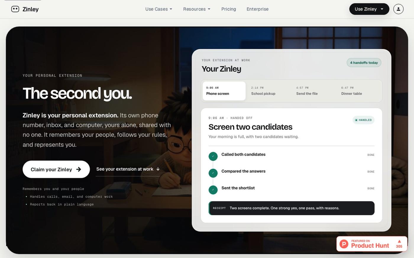 Zinley | Your Personal Extension — screenshot