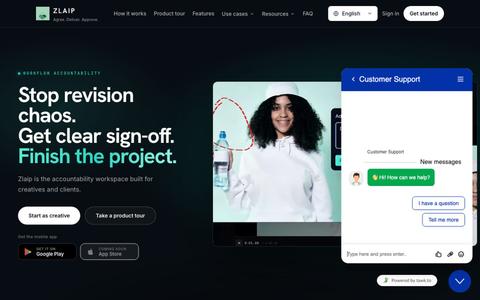 Zlaip: Client Approval & Milestone Payment — screenshot