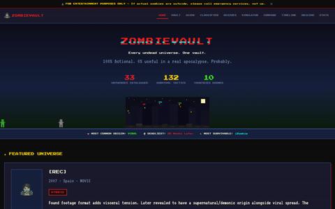 ZombieVault — Every Undead Universe. One Vault. — screenshot