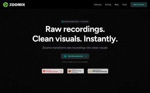Zoomix - Screen Recorder for Product Demos | Chrome Extension — screenshot