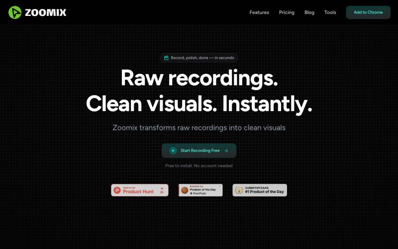 Zoomix - Screen Recorder for Product Demos | Chrome Extension — screenshot